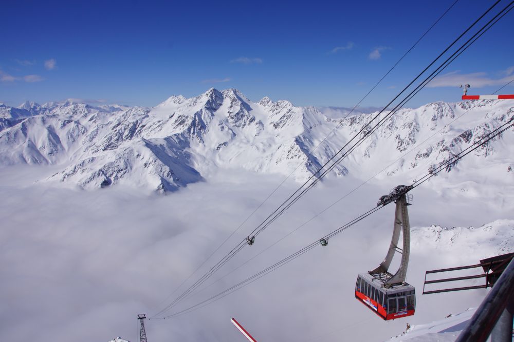 Gondel am Schnalstaler Gletscher